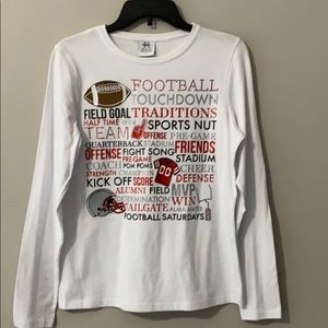TRENDY FOOTBALL Longsleeve Textured Shirt NWT